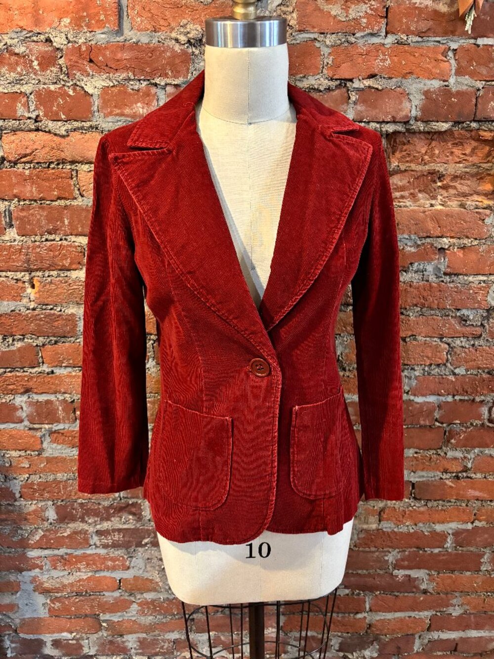 Vintage 1970s Women's Curduroy Blazer - small/medium